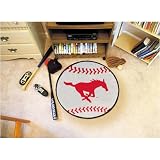 29 Round Southern Methodist (SMU) Mustangs Baseball Mat