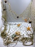 Deko Fischernetz Braun ca. 100x150cm mit Schwimmerleine