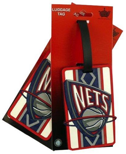 New Jersey Nets Two Pack Soft Laser Bag Tag
