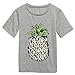 Youzee Women Fashion Casual Round Neck Short Sleeve Pineapple Print T-Shirt Top