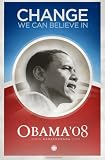 Barack Obama (Change, Red White & Blue) Art Poster Print - 27' X 40'