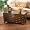 Accent Storage Cocktail Coffee Table Trunk , Espresso Finish