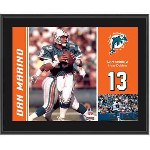 Mounted Memories Miami Dolphins Dan Marino 10.5 x 13 Sublimated Plaque