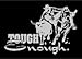 Tough Enough Upstream Images Silver Vinyl Wildlife Car Truck Window Decal Sticker