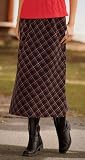 Black Tartan Corduroy Skirt