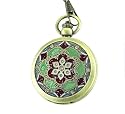 New ~MUST SEE~ Vintage Floral Case Ladies Pocket Watch
