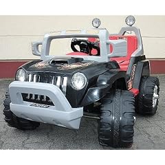 FERNBEDIENBARES Elektroauto Kinderauto Elektro Auto Jeep SCHWARZ