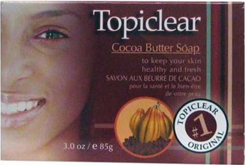 Topiclear Cocoa Butter Soap. 3.0 Oz(pack of 12pc)
