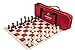 US Chess Federation Supreme Triple Weighted Chess Set Combo - Red