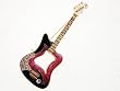 Clear Crystal Rhinestone Golden Tone Rocker Star Band Guitar Fashion Pin Brooch
