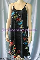 Sundress: Geckos on Black