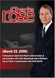 Charlie Rose with Lorenzo Albacete & Ronald Sobel; Elizabeth Weymouth; Patti Smith (March 23, 2000)