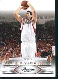 2009 /10 Panini Prestige Basketball Card # 37 Luis Scola Houston Rockets Mint Condition- Shipped In Protective Screwdown Display Case!