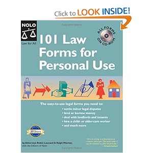 101 Law Forms for Personal Use  - Ralph Warner 