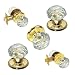 Sonata Crystal and Brass Lockset Image
