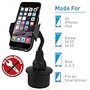Macally MCUPMP Adjustable Automobile Cup Holder for iPhone, iPod, Smartphones, MP3 and GPS - Black