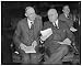 Photo Reprint Hit Townsend pension plan. Washington, D.C., Feb. 23. Dr. Harold G. Moulton, right, President of the