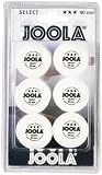 JOOLA SELECT Three-Star White 40mm Table Tennis Balls, 6-Count