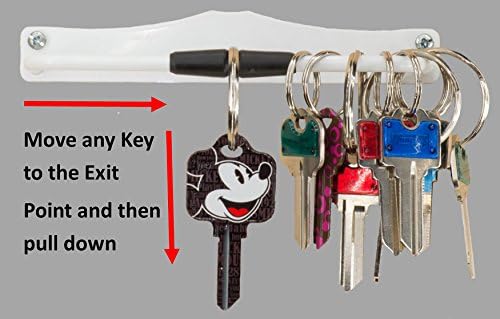 HangIt, A Wall Mounted, Decorative Key Hanger Made of Steel, Ingenious Design for Multiple Uses, All Items are readily Accessible Without Removing Any Other Items.