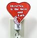 BANBERRY DESIGNS Heart Night Light - I Love You to The Moon and Back Saying - Stained Glass Heart and Moon Design - Baby Night Light
