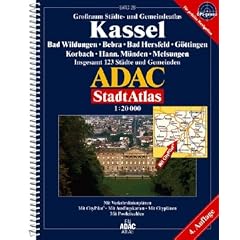 ADAC StadtAtlas Kassel mit 123 St�dten und Gemeinden im Ma�stab 1:20.000, GPS-genau: Bad Wildungen, Bebra, Bad Hersfeld, Eschwege, G�ttingen, Korbach, ... 123 St�dte und Gemeinden. 1:20000. GPS-genau