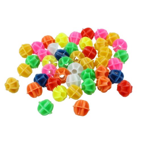 niceeshop(TM) 1 Bag(about 45 pcs) Colorful Plastic Clip Spoke Bicycle Beads Decorations