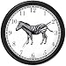 Zebra African Animal Wall Clock by WatchBuddy Timepieces (White Frame)