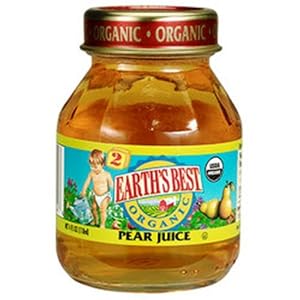 Earth's Best Organic 2nd Pear Juice, 4-Ounce Jars (Pack of 12)