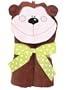 Mullins Square Tubbie Hooded Towel - Brown Monkey