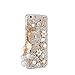 iPhone 6 Case,iPhone 6S Case,New Fashion Handmade Bling Crystal Pearl Rhinestone Diamond Transparent Hard Case Cover for Apple iPhone 6 6S 4.7-inch (Coco Bag)