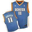 adidas Denver Nuggets Chris Andersen Youth (Sizes 8-20) Revolution 30 Replica Road Jersey