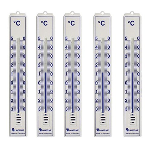 5 Stück Set Analog Innen , Aussen , Garten Thermometer . Kunststoff