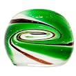 Handmade Green Marbled Glass Ring