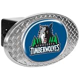 NBA Minnesota Timberwolves Metal Diamond Plate Trailer Hitch Cover