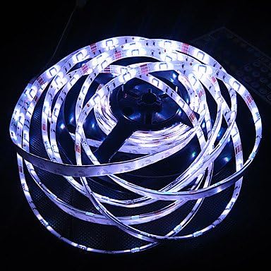 RGB Led Strip Light Waterproof 5M SMD 5050 150 LEDs/Roll + 24 keys IR Remote Controller + 12V 5A Power Adapter