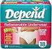 Depend Refastenable Protective Pant, Small/Medium, 18 Count