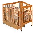Stork Craft Chelsea 4-in-1 Crib with Drawer in Oak