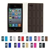 Apple iPhone 4 (iPhone 4G, iPhone 4th Generation) 8GB 16GB 32GB CHOCOLATE Silicone Skin Case Cover + Free Screen Protector (Many Colors Available)