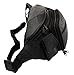 New Large Leather Waist Hip Lumbar Fanny Pack Bag with Dual Cell Phone Pocket
