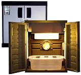 Mini Stealth Grow Cabinet is a Self Contained Indoor Hydroponics Closet System for 16 Plants w/ a 600w HPS & Floros!!