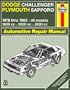 Dodge Challenger and Plymouth Sapporo, 1978-83 (Haynes Manuals)