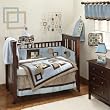 Lambs & Ivy Baby Picasso Blue 4 Piece Crib Bedding Set