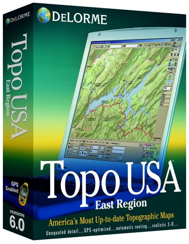 Delorme Topo USA Mapping Software 6.0 East Region