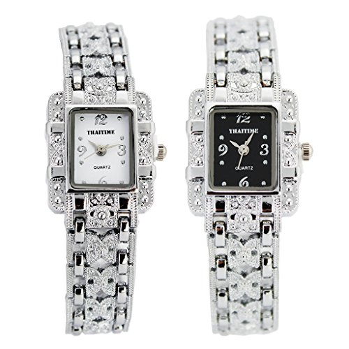 ThaiTime 2pcs New Design Woman Ladies Quartz Bracelet Wrist Watches