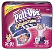 Huggies Pull-Ups Night*Time Pants, Size 2T-3T Girl,  Case Pack, Four - 26 Count Jumbo Packs (104 Training Pants)