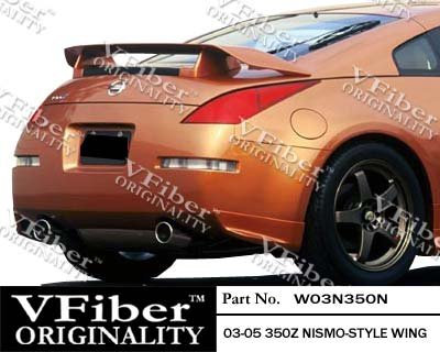 W03N350N - VFiber FRP Nissan 350Z 03-07 HB Nismo 1pc Wing