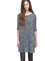 Short Backless Polyester Round Neck Shift General Print Elbow Length Sleeves  Dress