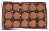 Scott's Cakes Cocoa Covered Dark Chocolate Truffles 1 Pound White Gourmet Box
