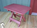 Forever Folding Side Table in Merlot
