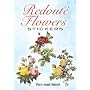 Redoute Flowers Stickers: 36 Stickers, 9 Different Designs